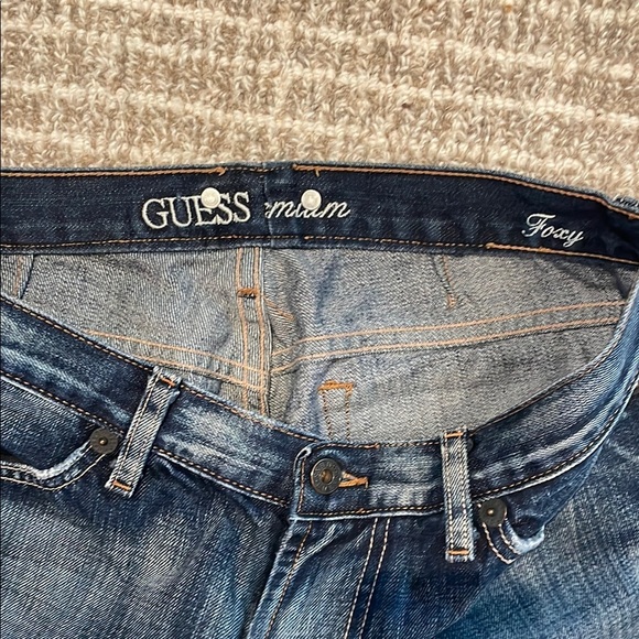 Women’s GUESS Premium Dark Blue Denim Jeans - Picture 3 of 7